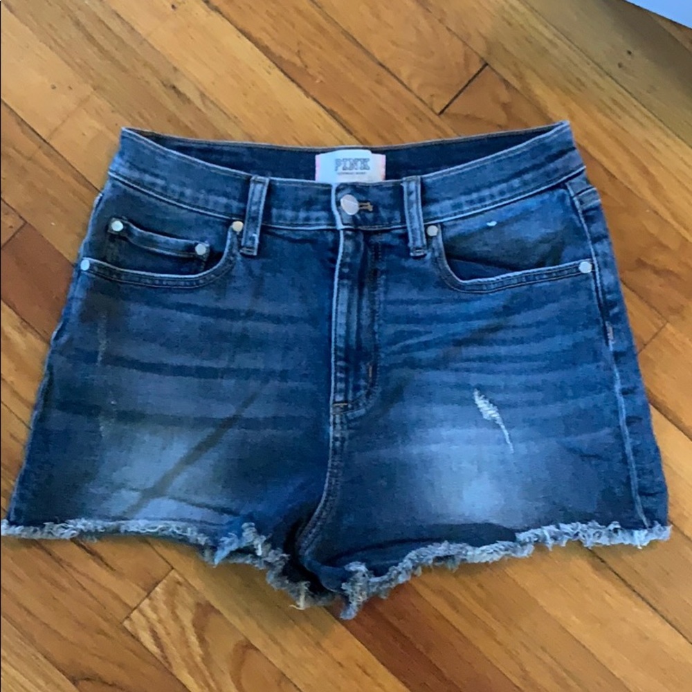 PINK Denim Cutoffs Size 10